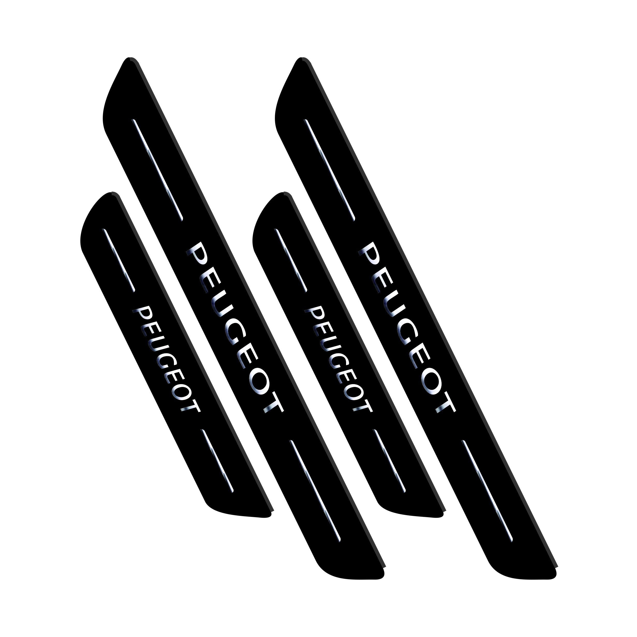 0ed3d09e830dee973ff6730d01de5c5e86ffa33a_1747906862.jpg پارکابی خودرو مدل شیشه ای کد R19 مناسب برای پژو 206 و 207 بسته چهار عددی - تصویر 1