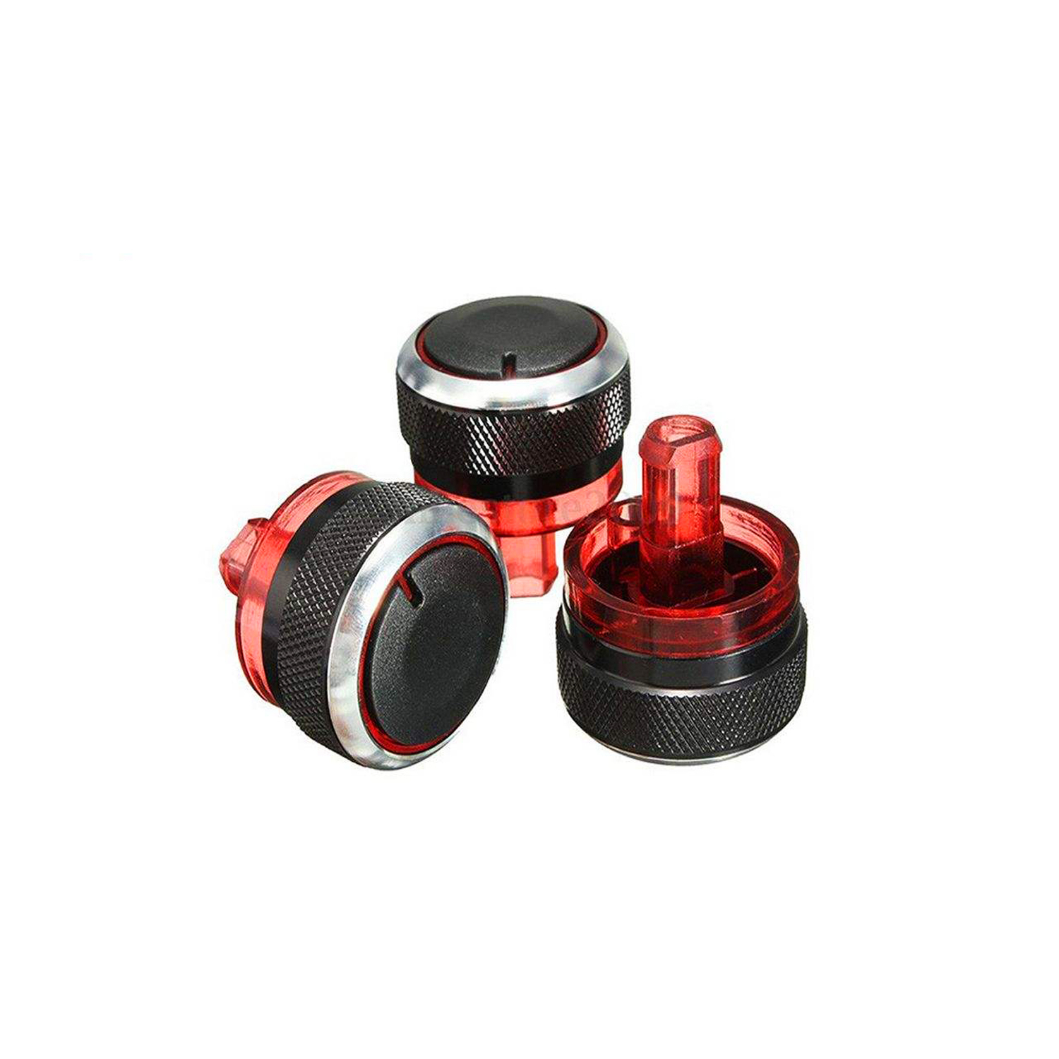 97cc5aadb5c5f7168f091b2ead7a2d399b3510aa_1653473142.jpg ولوم کنترل سرعت تهویه کولر و بخاری خودرو مدل VOLB-MESH مناسب برای پژو 206 بسته 3 عددی - تصویر 1